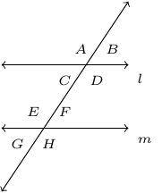 'parallel lines and angles'